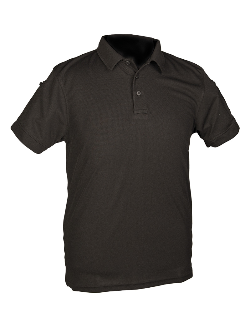 Поло Mil-Tec Polo T-Shirt Quick Dry Black Фото 1
